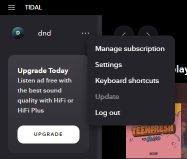 tidal desktop update