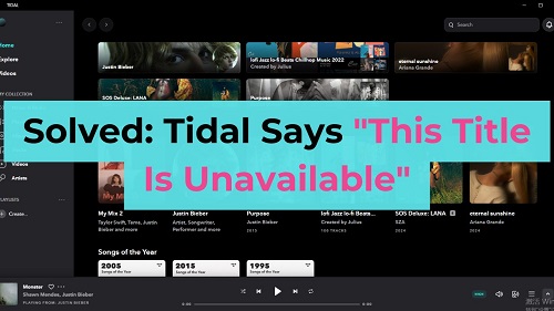 tidal says this title is unavailable