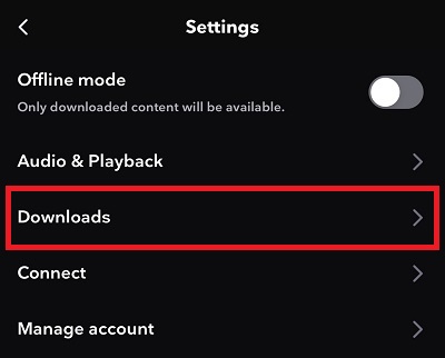 tidal settings on mobile