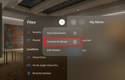 transfer files to apple vision pro