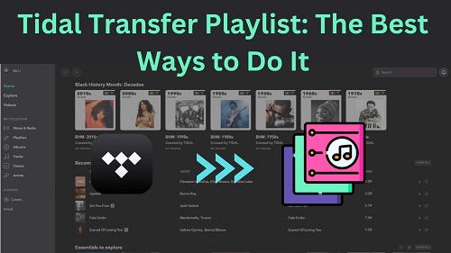 transfer tidal playlist to another account