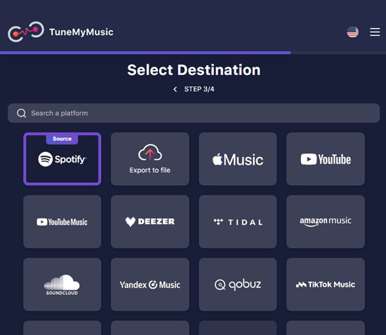 tunemymusic select destination export to file