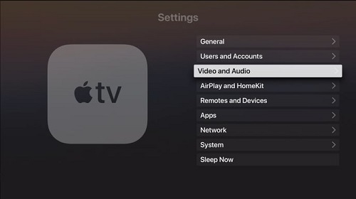 video and audio on apple tv