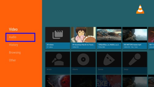 vlc for fire tv audio files