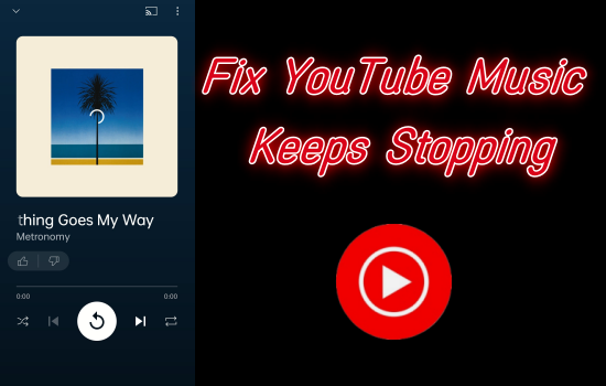 youtube music keeps stopping