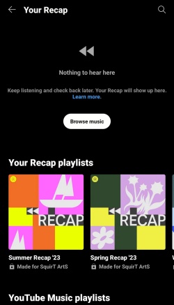 youtube music past recap