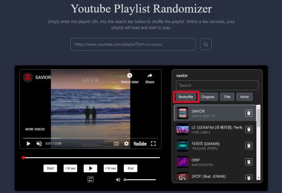 youtube playlist randomizer