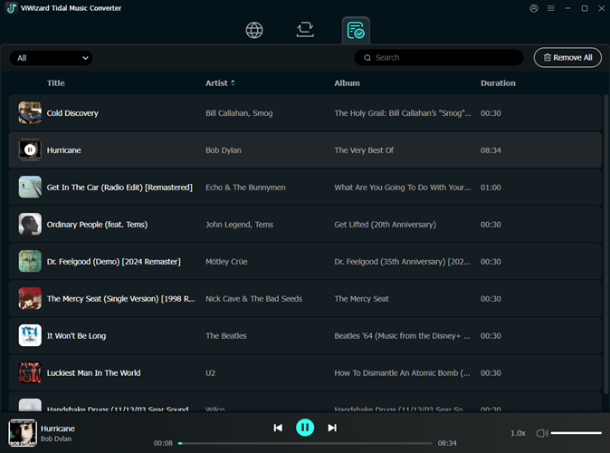 converted tidal music